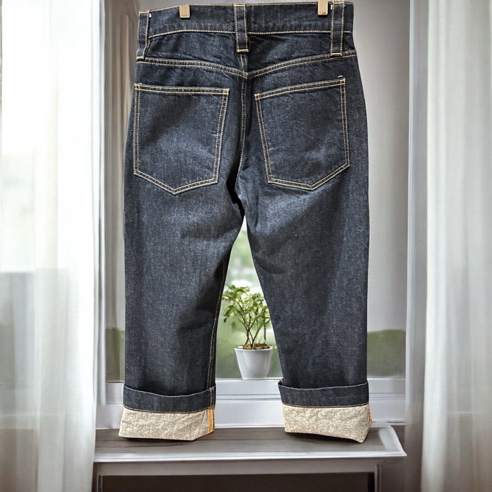 FRAME Oversized Detail Denim Pant‎ Jeans Cuffed 26 - Picture 6 of 16